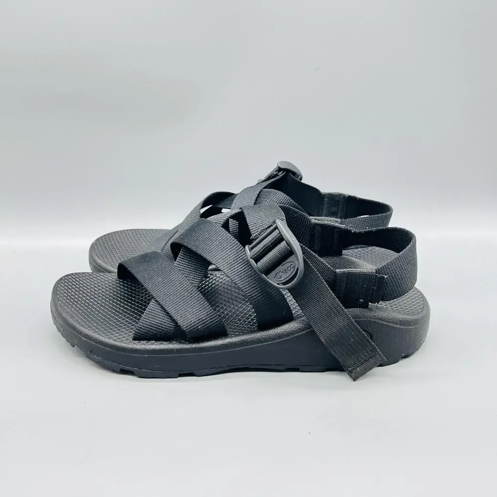 Chaco Sandals Mens 9 Black Adjustable Strap Sport Hiking Outdoor Comfort Shoes